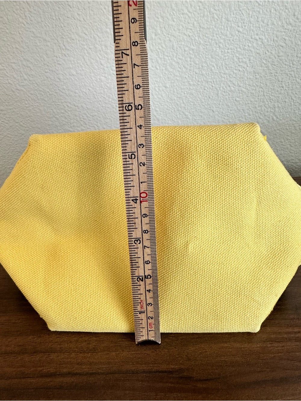 Ralph Lauren Navy Canvas Mini Tote with Yellow Trim - Picture 6 of 8